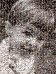 Photo Mosaic Happy Young Boy