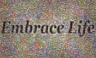 Photo Mosaic Embrace Life