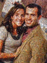 Photo Mosaic Happy Couple