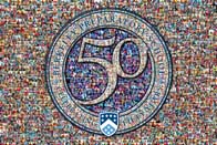 Photo Mosaic School 50th Anniversary Logo