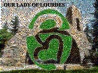 Photo Mosaic Lady of Lourdes Logo