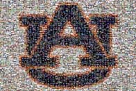 Photo Mosaic Auburn University Logo