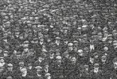 1900s Crowd People Social group Audience Team Crew Monochrome Photography Black-and-white