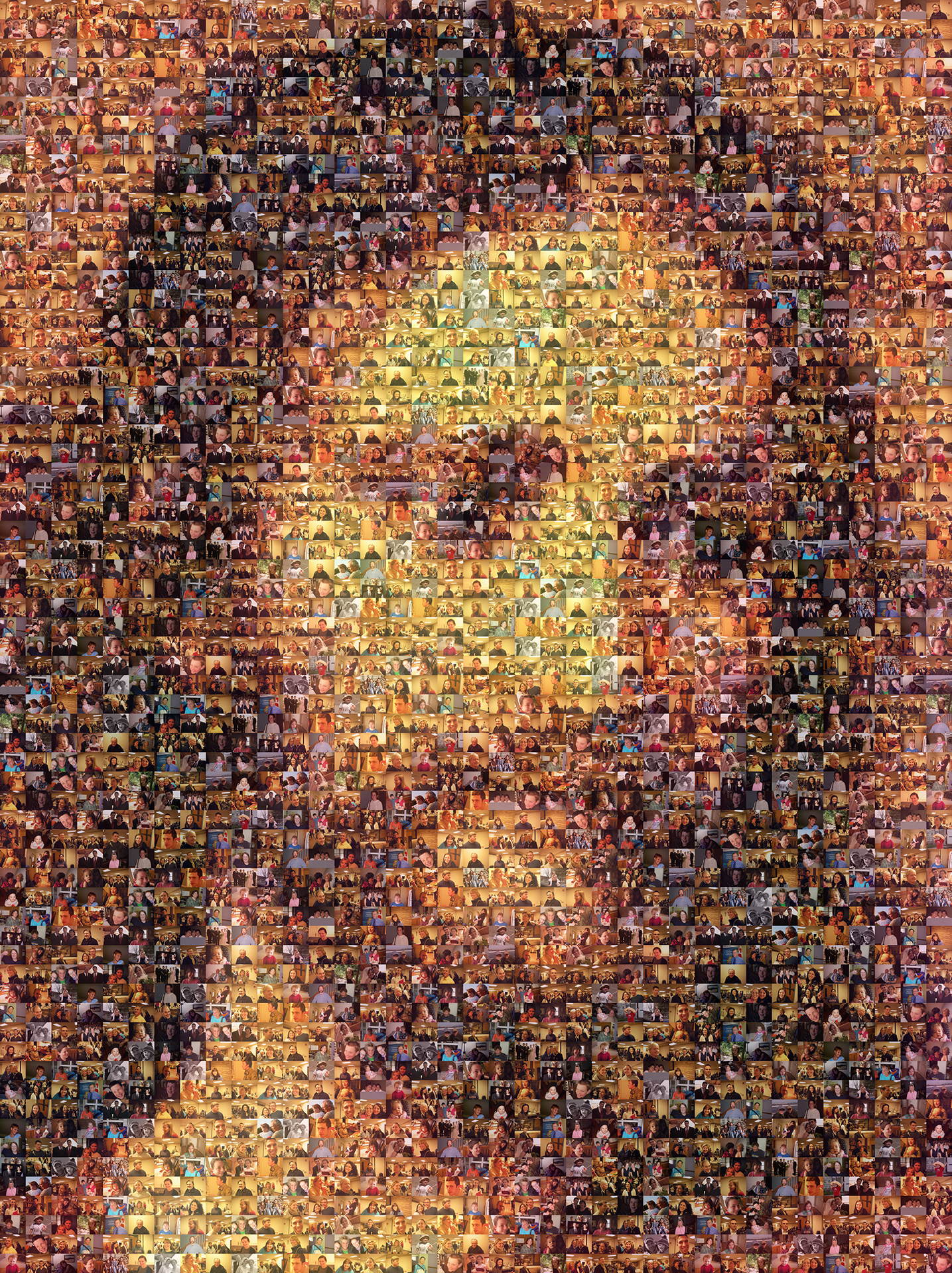 photo mosaic created using only 106 church photos