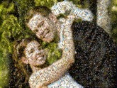 created using over 1,000 newly wed photos