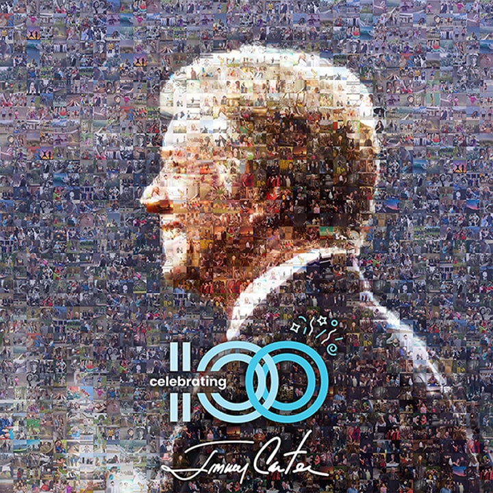 Jimmy Carter's 100th Birthday Photo Mosaic