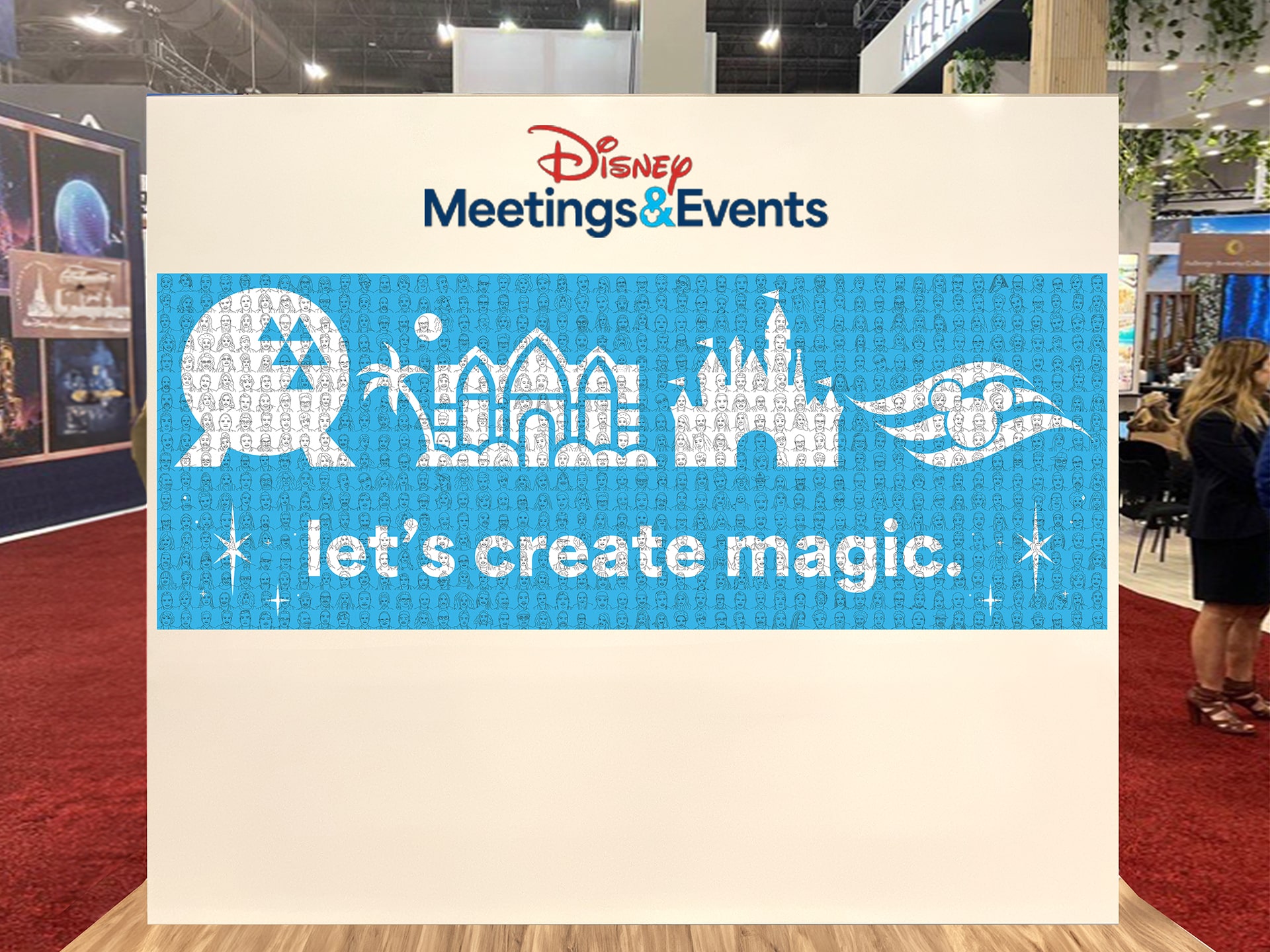 Live Sketch Mosaic and Portraits: Disney at IMEX