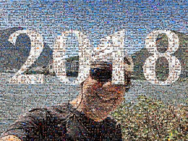 Vacation photo mosaic