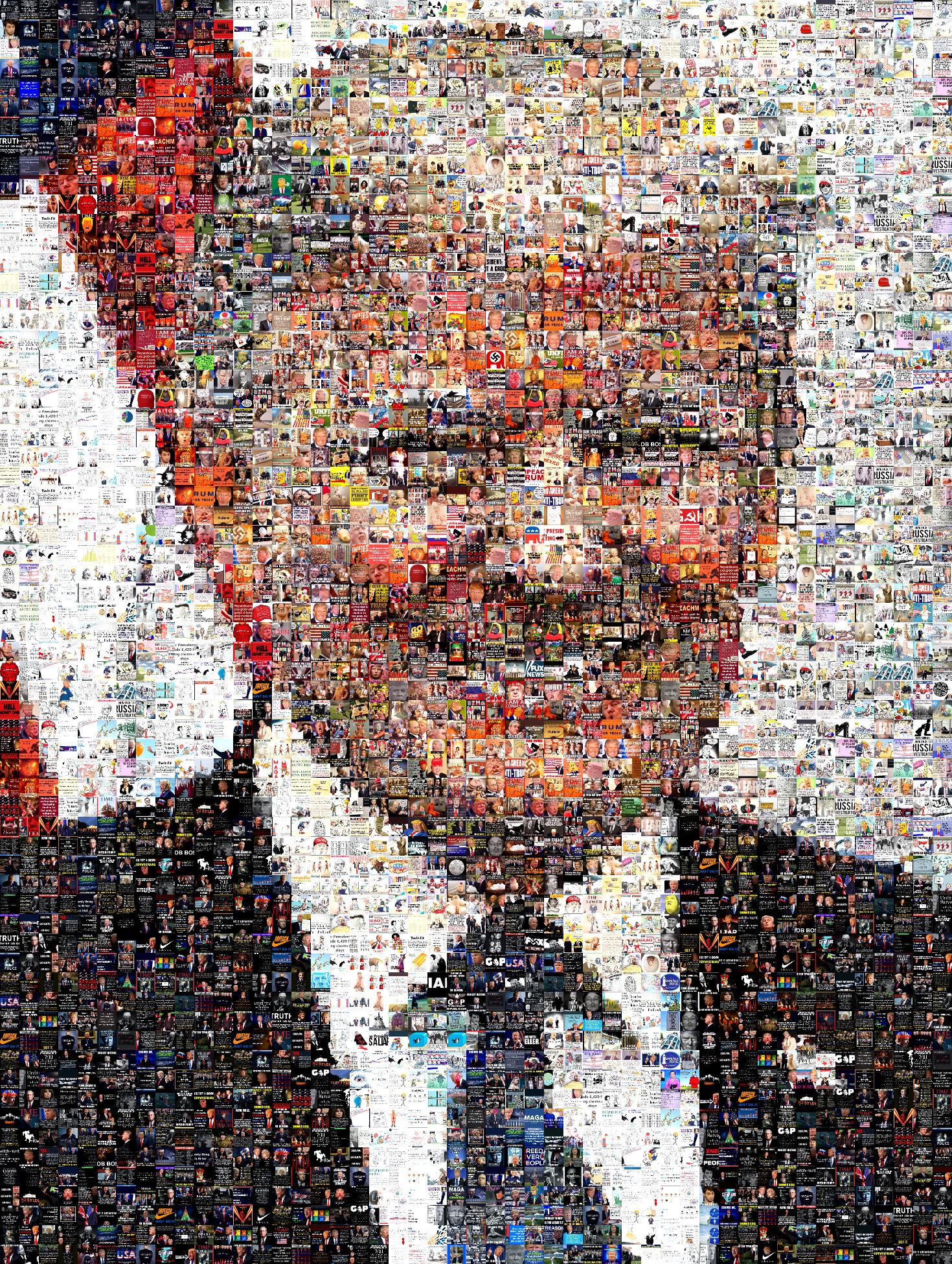 Donald John Trump Collage Photo Mosaic  Picture  Mosaics