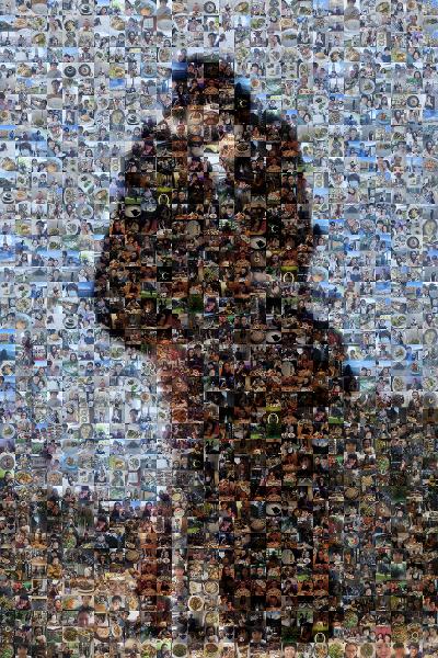 Clothing photo mosaic