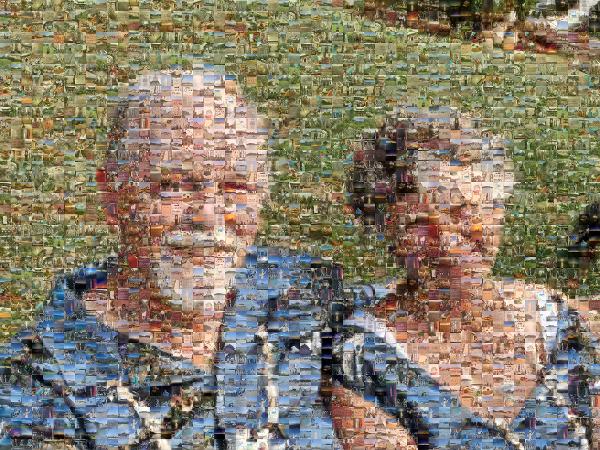 Senior photo mosaic