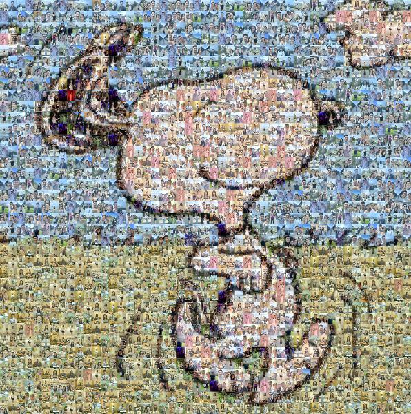 Snoopy photo mosaic