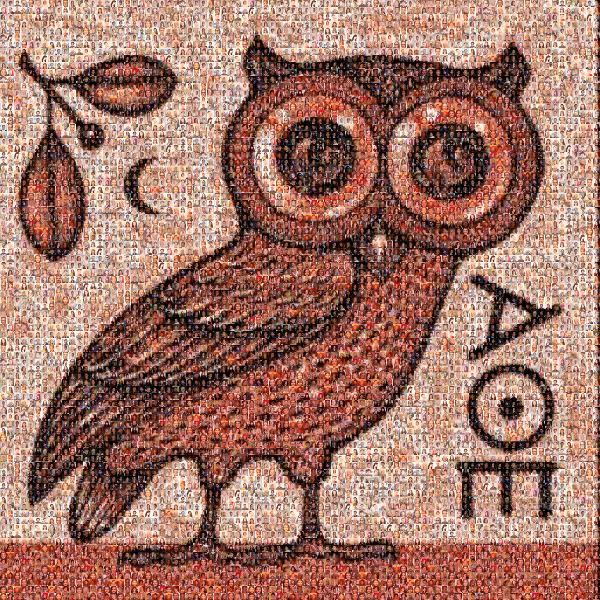 Owl photo mosaic