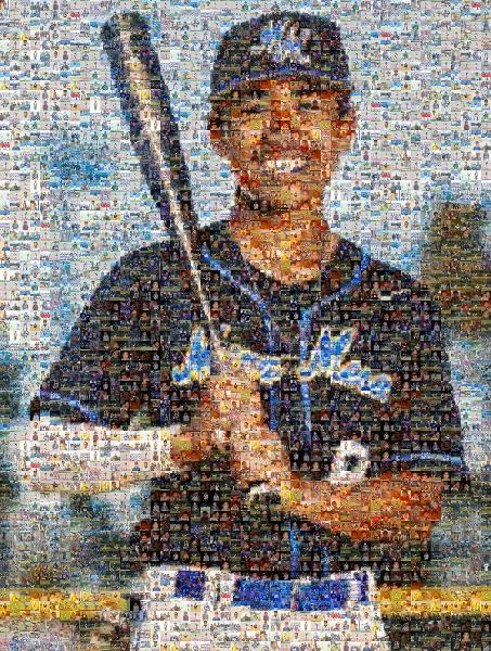 Baseball photo mosaic