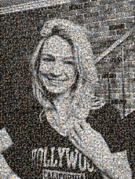 Blond photo mosaic