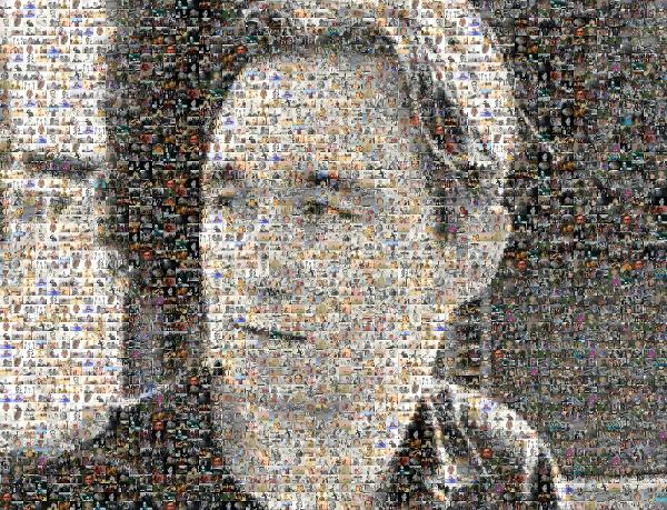 Human photo mosaic