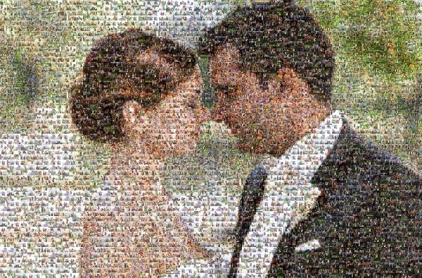 Bride photo mosaic