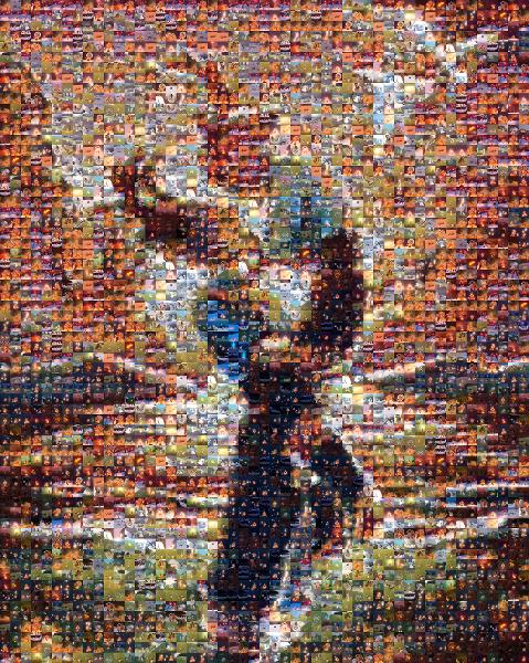 Fan art photo mosaic