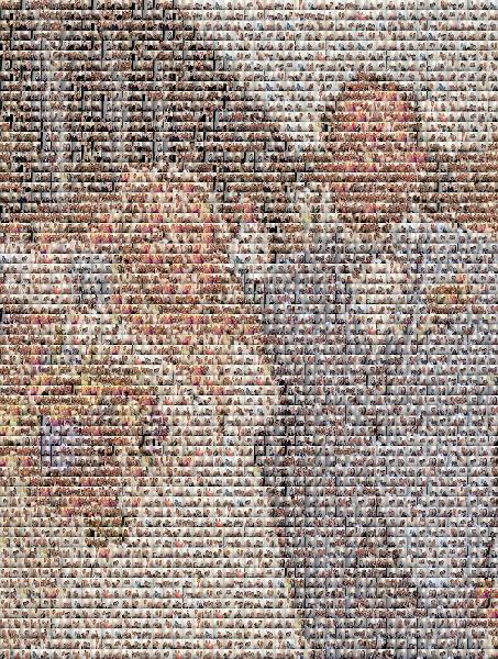 Bride photo mosaic