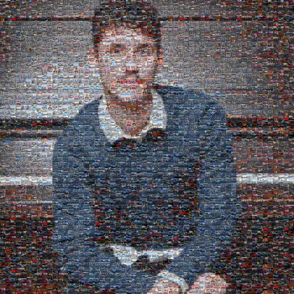 Sitting photo mosaic