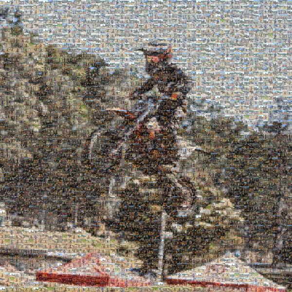 Motocross photo mosaic