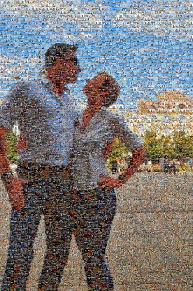 Tourism photo mosaic