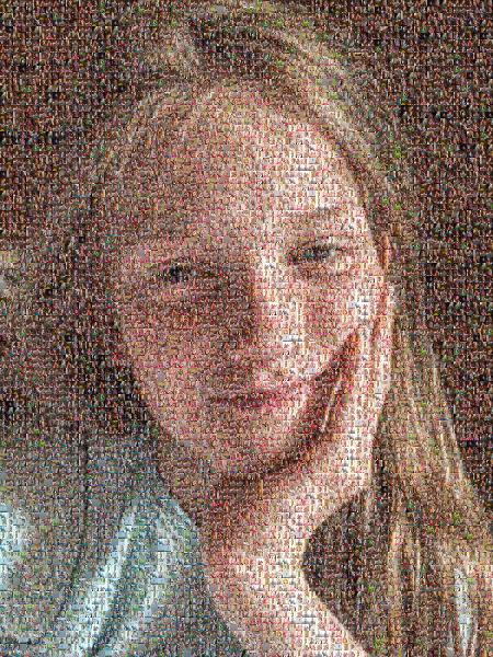 Blond photo mosaic