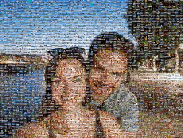 Light photo mosaic