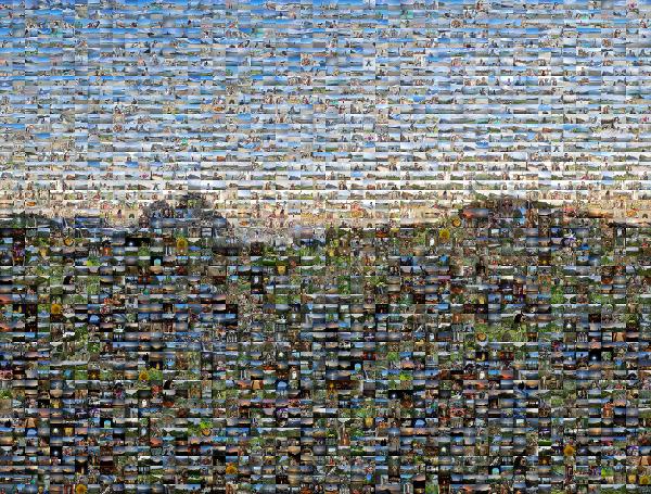 Petit Piton photo mosaic