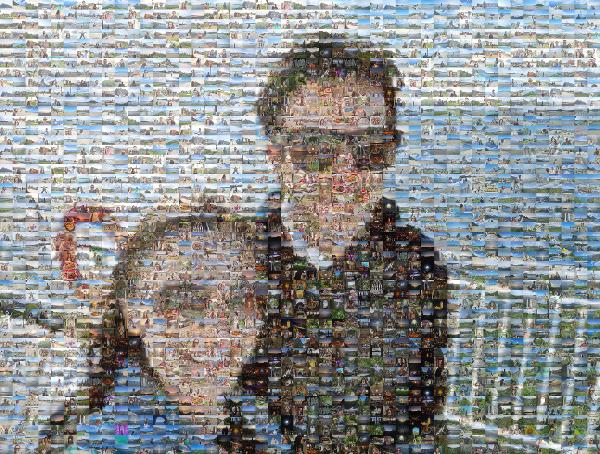 Light-hearted photo mosaic