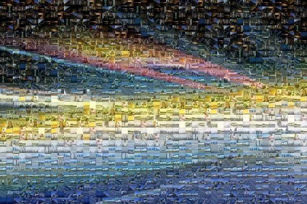 Light photo mosaic