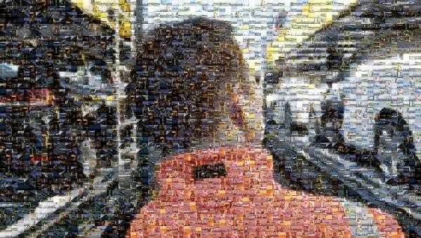 Minivan photo mosaic