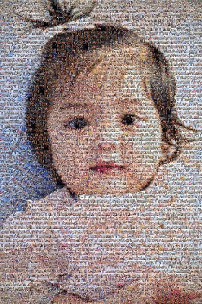 Infant photo mosaic