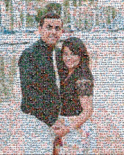 Posing Couple photo mosaic