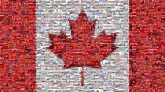 Canadian Canada flag nation country patriotism maple leaf red white simple 