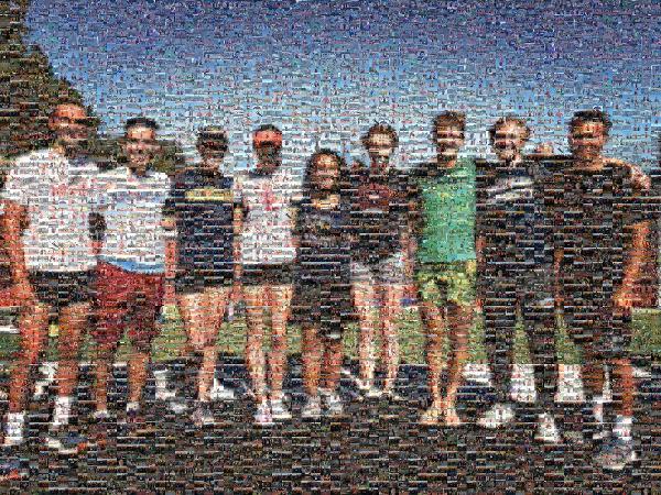 Track Team photo mosaic