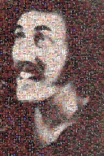 Portrait photo mosaic