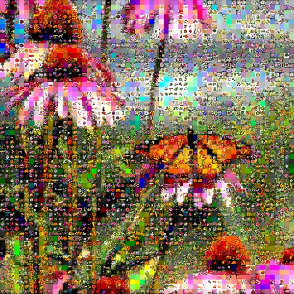 Beautiful Butterfly photo mosaic