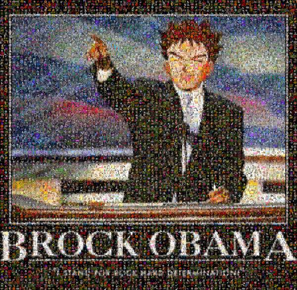 Brock Obama photo mosaic