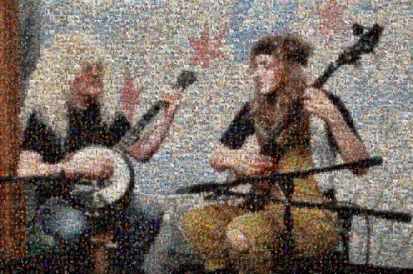 Banjo Players photo mosaic