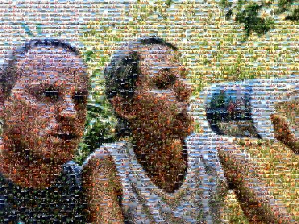 Adventure Couple photo mosaic