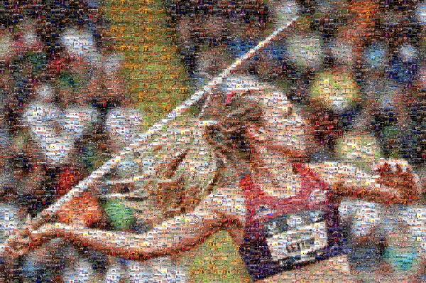 Javelin Thrower photo mosaic