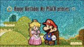 mario peach characters video games illustrations graphics love couples birthdays