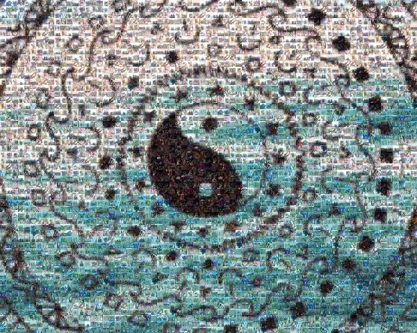 Yin Yang photo mosaic