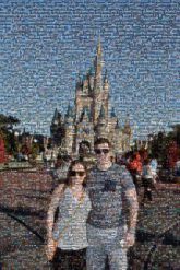 disney vacations people faces portraits couples love man woman distant distance theme parks castles 
