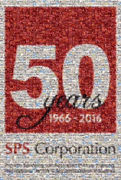 50 Years photo mosaic