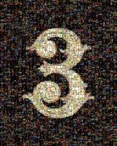 three 3 numbers icons graphics logos anniversary symbols