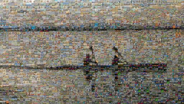 Kayaking  photo mosaic
