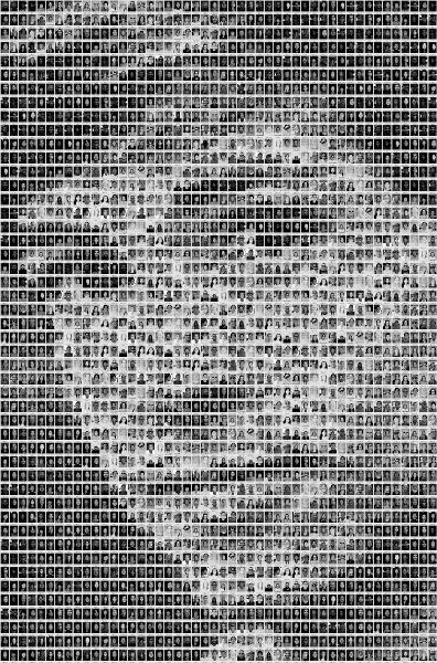 Black and White Portrait photo mosaic