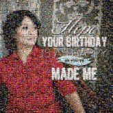 birthdays celebrations portraits people faces woman text letters words graphics quotes